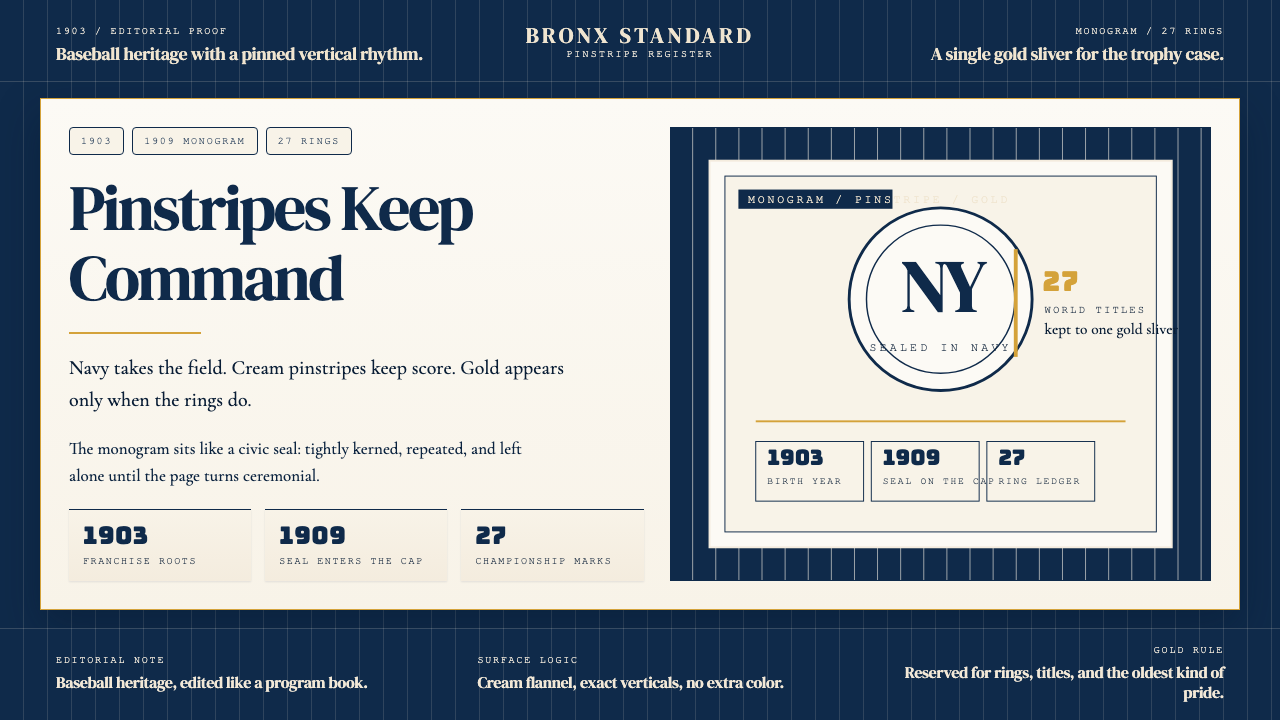 New York Yankees (Navy-Pinstripe) design style — example