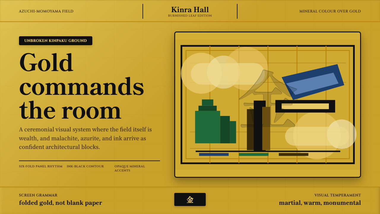 Momoyama Gold Screen design style — example