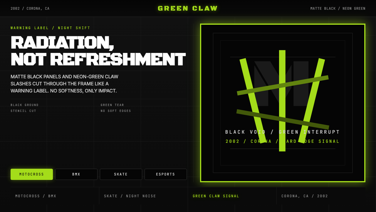 Monster Energy Claw (2002) design style — example