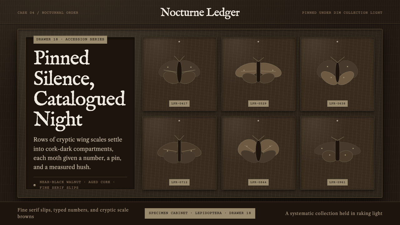 Lepidoptera Drawer design style — example