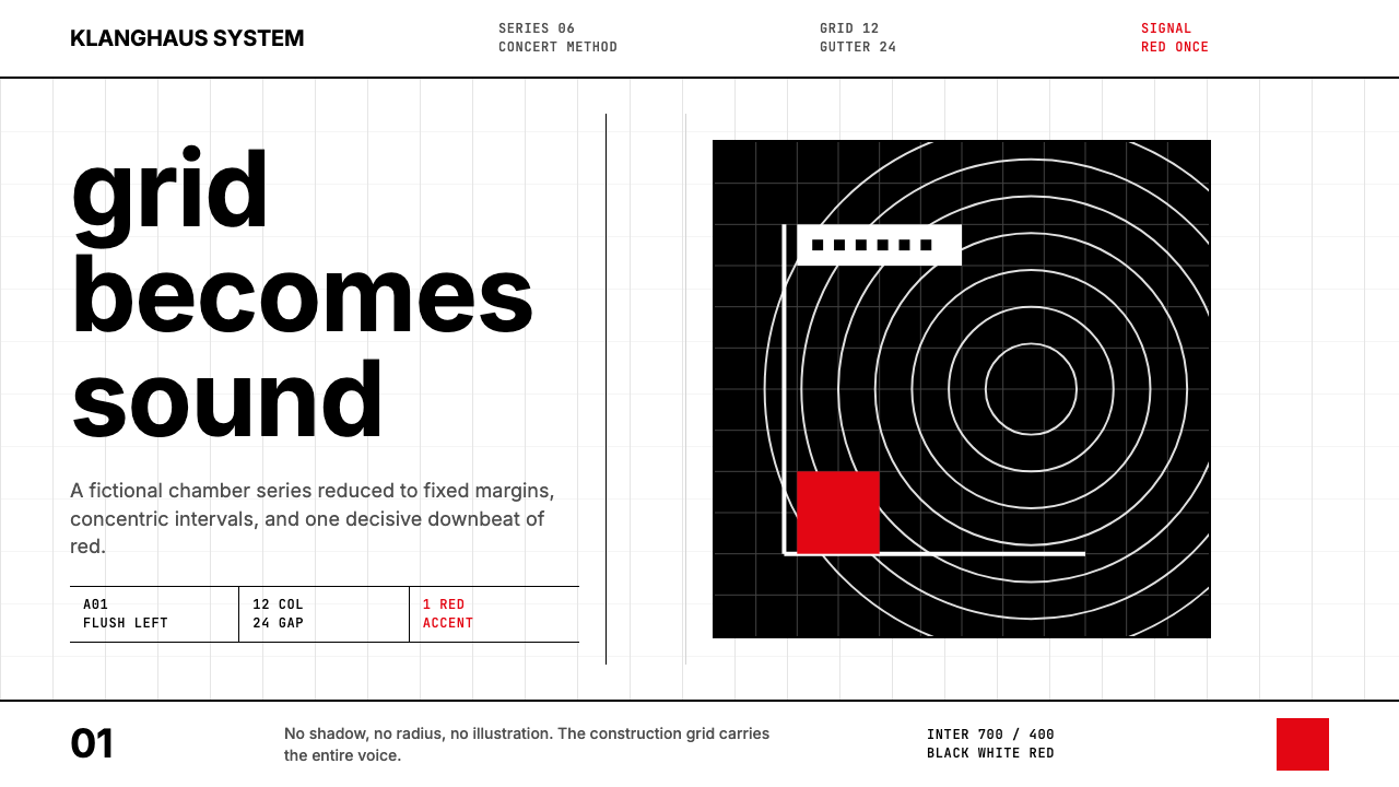 Müller-Brockmann Grid design style — example