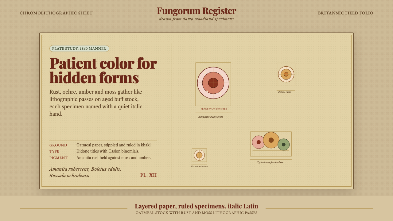 Victorian Mycology Plate design style — example