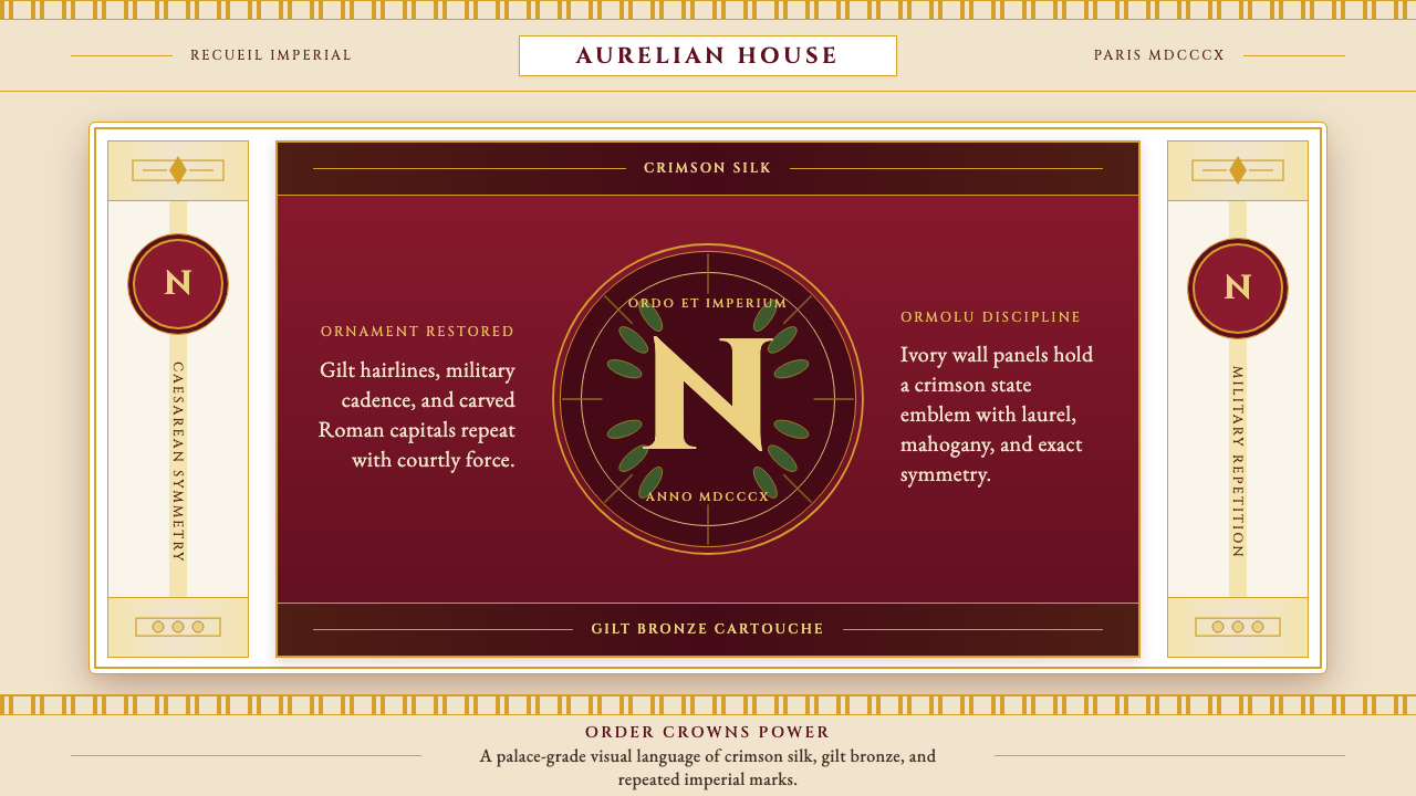 Napoleonic Empire Style design style — example