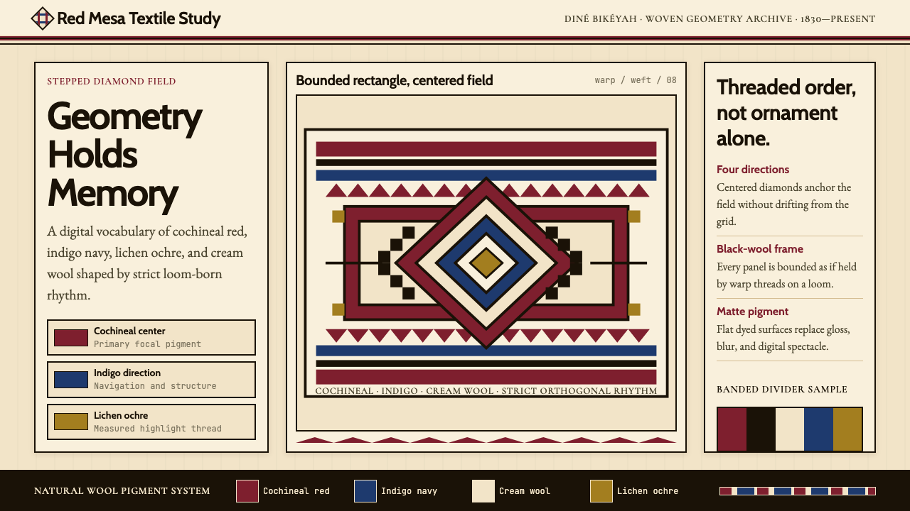 Navajo Blanket design style — example