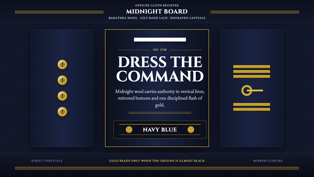 Naval Dress Uniform design style — example