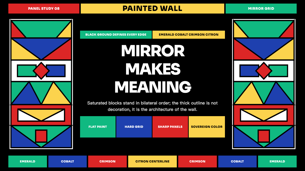 Ndebele Geometric Mural design style — example