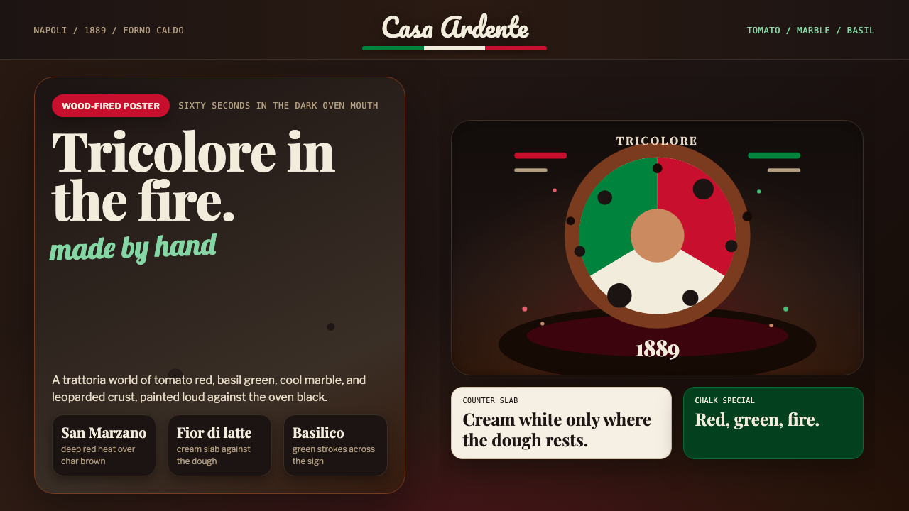 Neapolitan Pizza design style — example