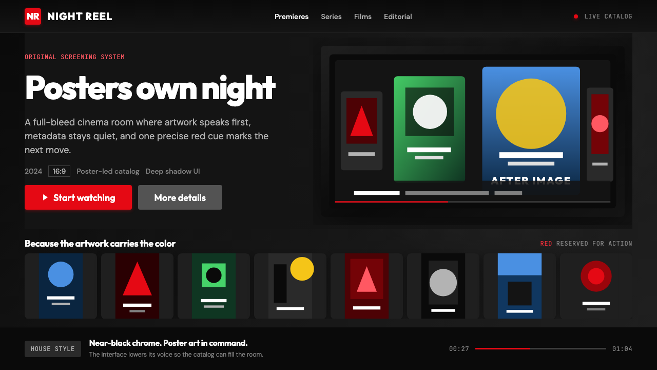 Netflix 2024 design style — example