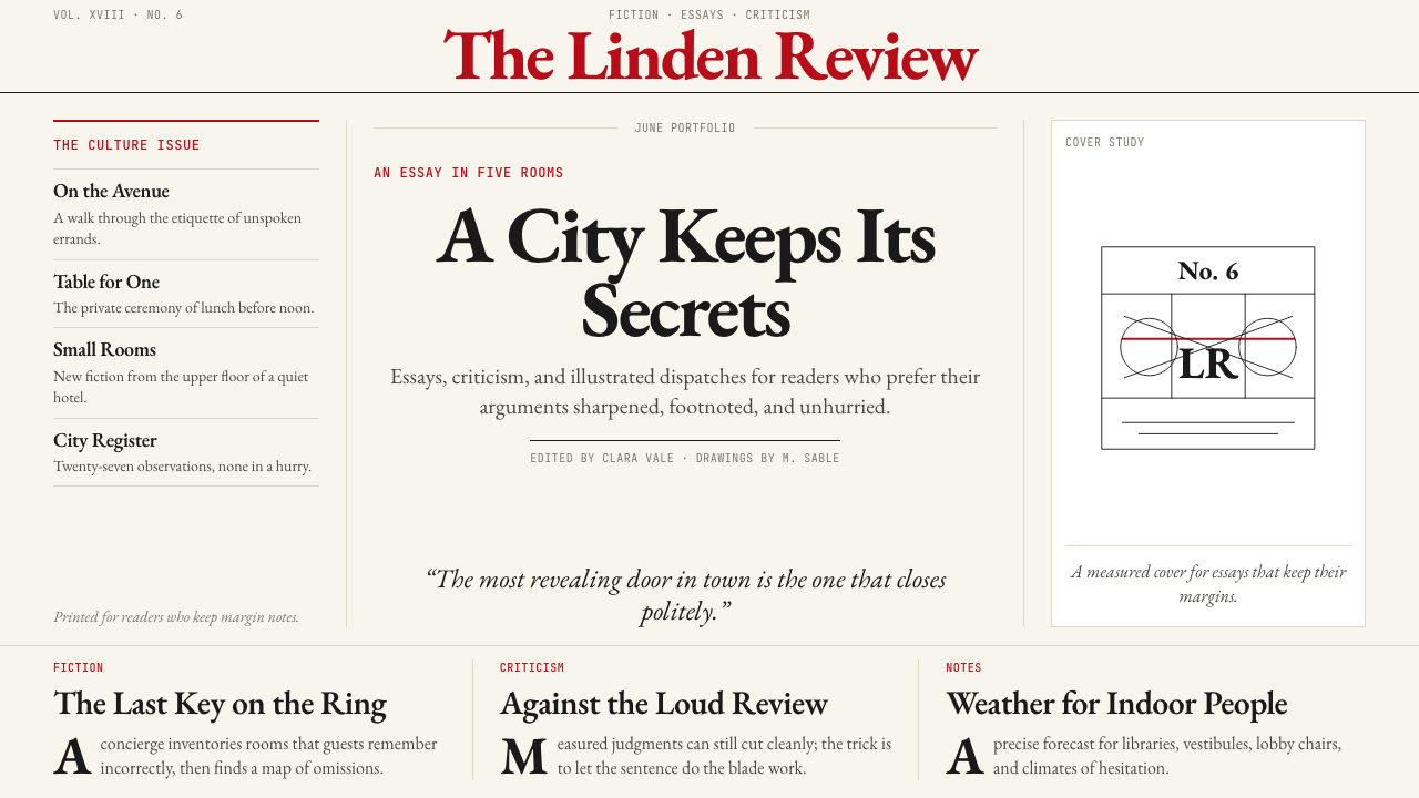 The New Yorker Classic design style — example