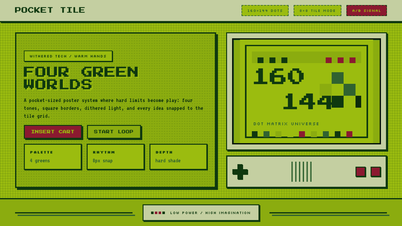 Nintendo Game Boy design style — example