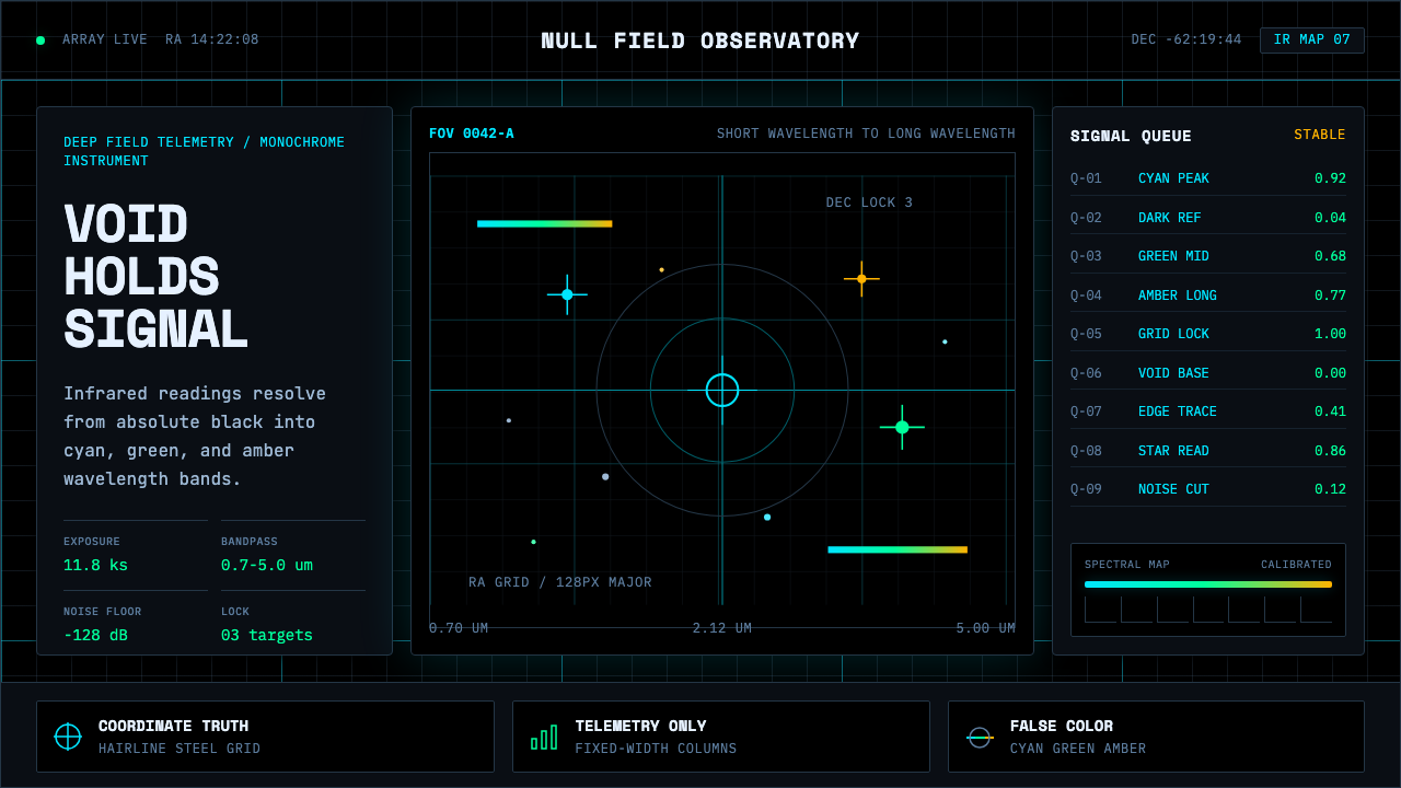 Deep Space Observatory design style — example