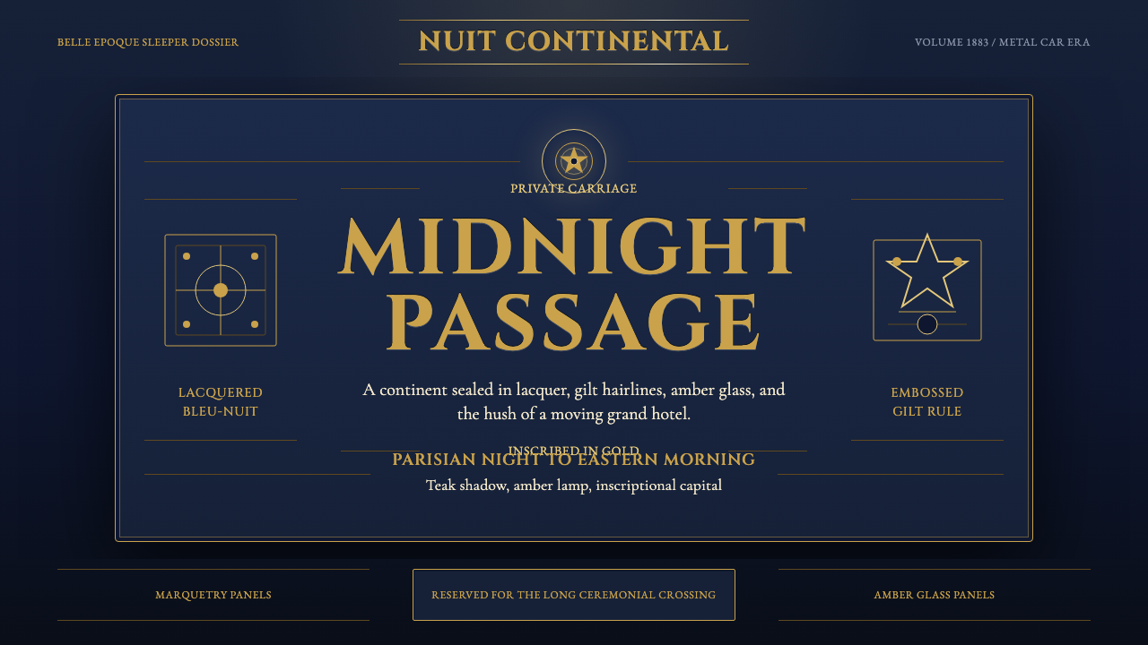 Orient Express design style — example