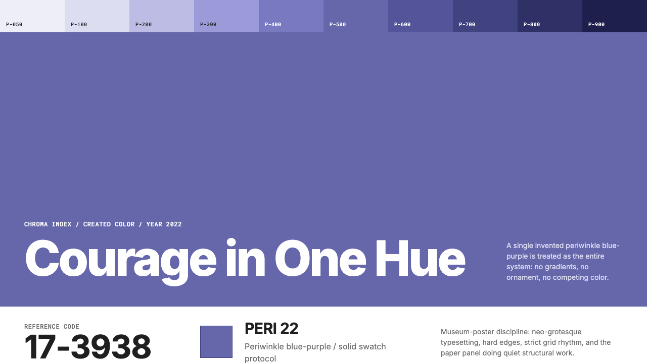 Pantone Very Peri (2022) design style — example