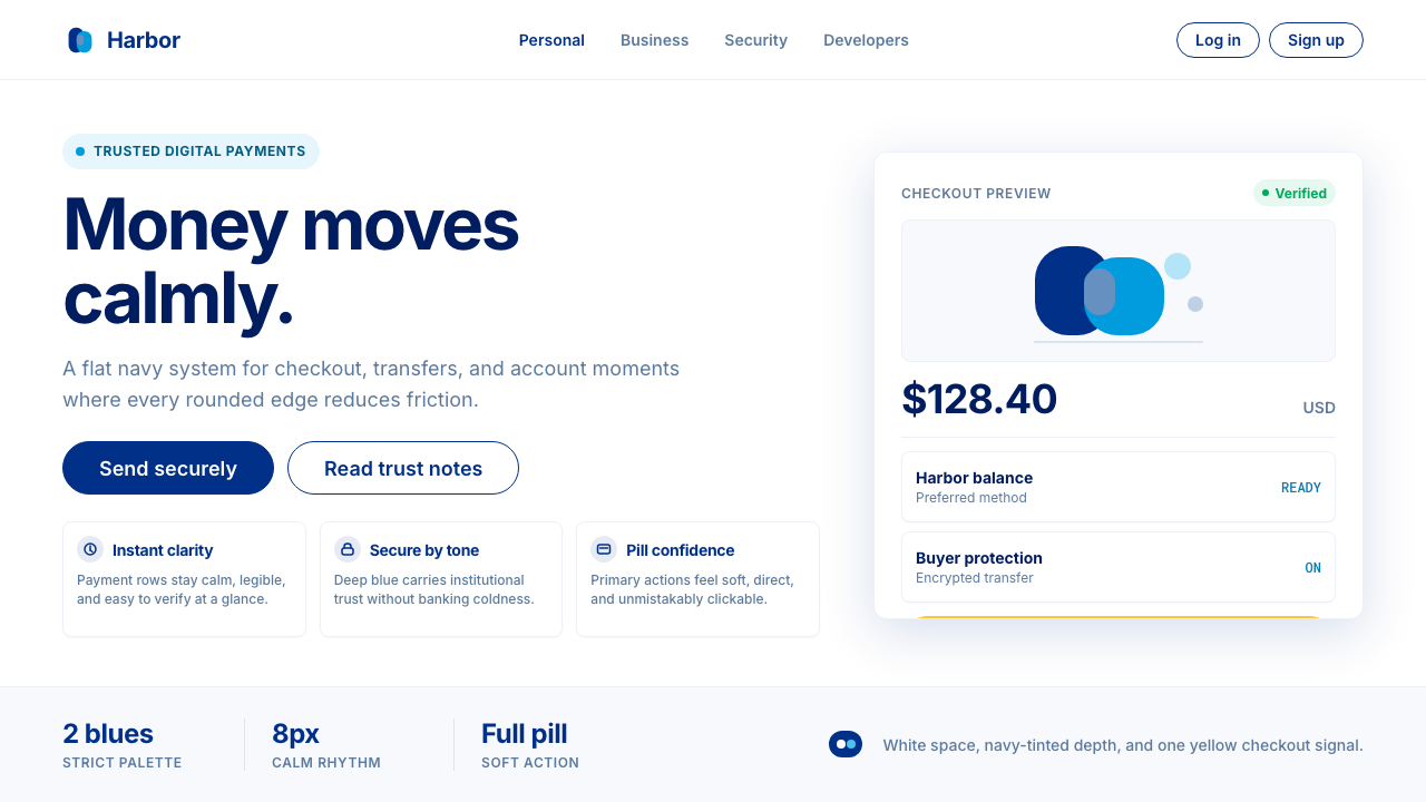 PayPal design style — example