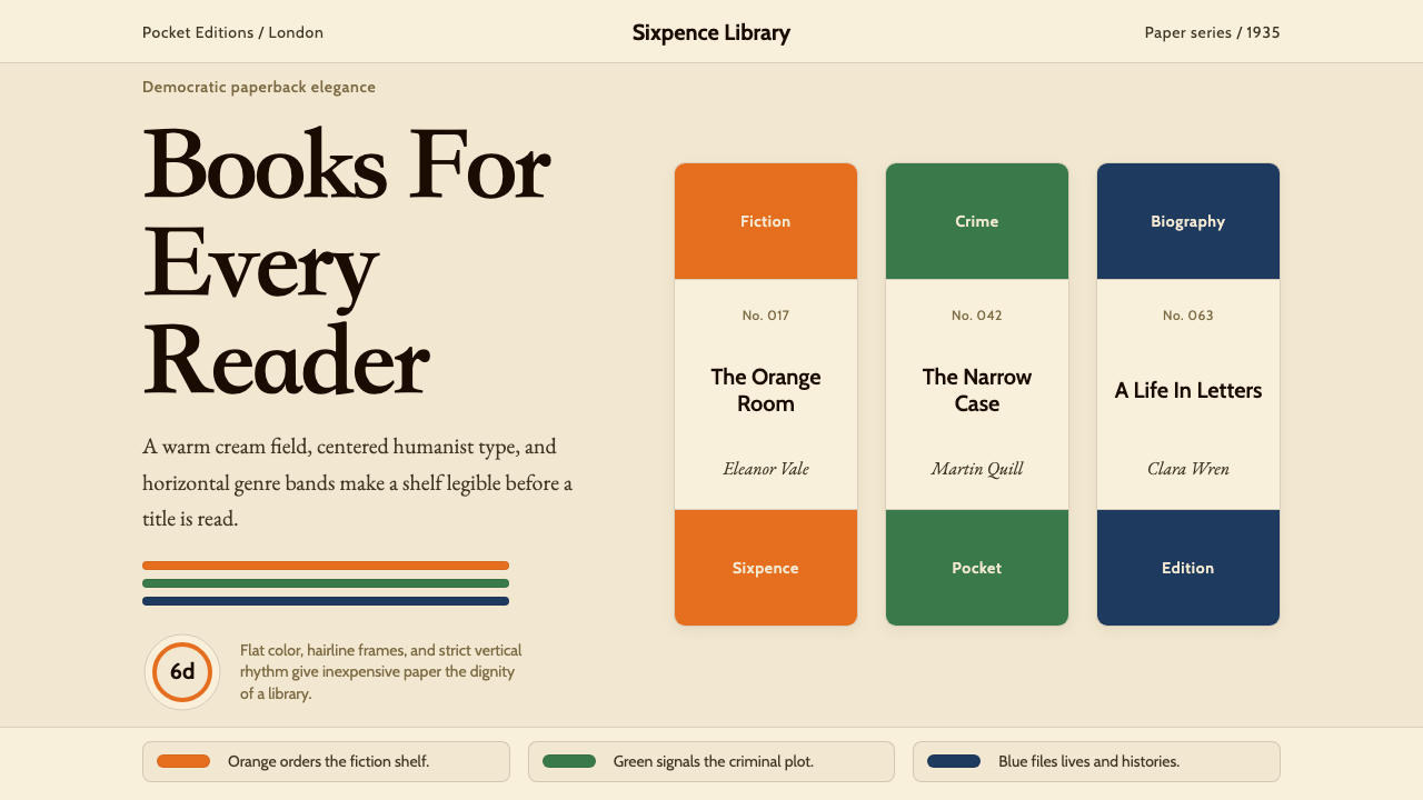 Penguin Books (1935) design style — example