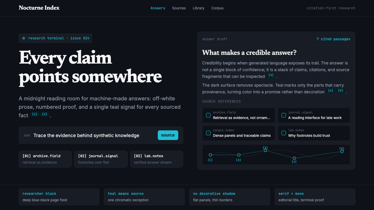 Perplexity AI design style — example
