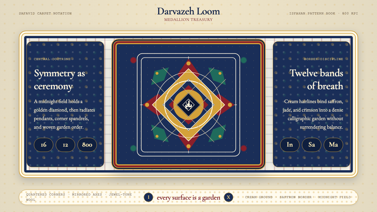 Persian Isfahan Carpet design style — example