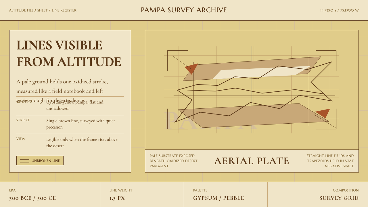 Peruvian Nazca Lines (Geoglyph) design style — example