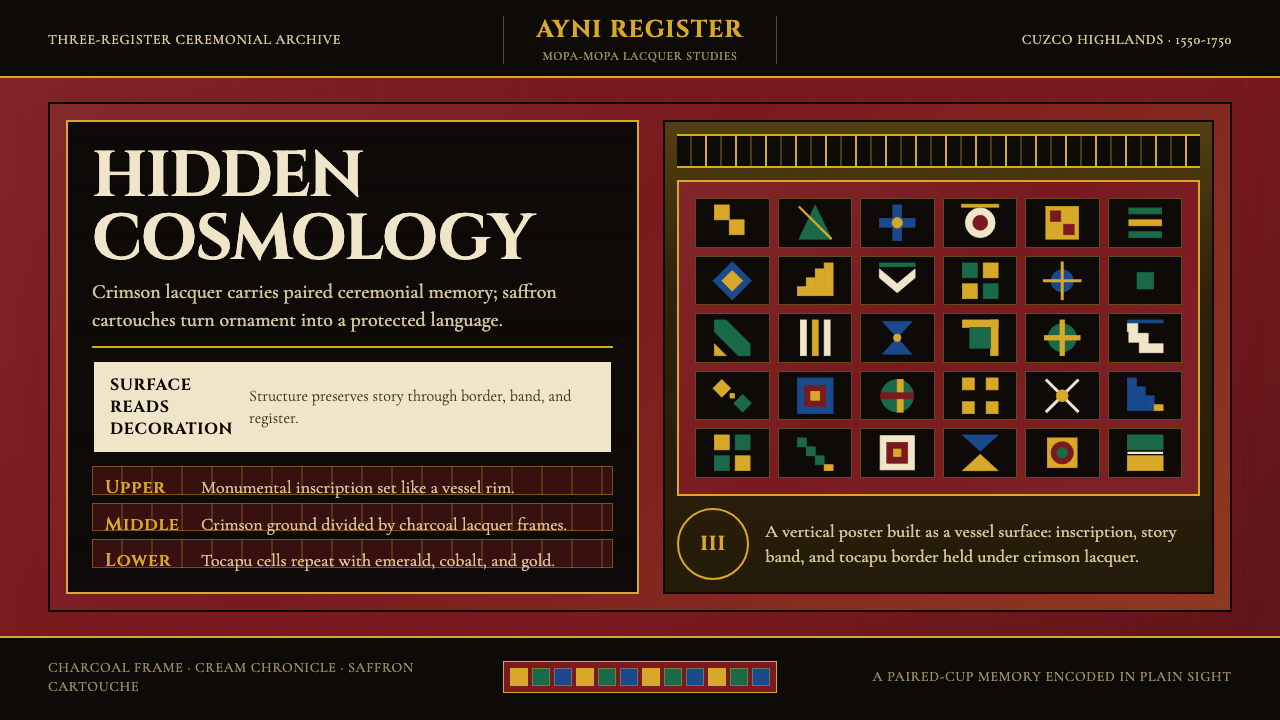 Peruvian Quechua Keros (Andean Cup) design style — example