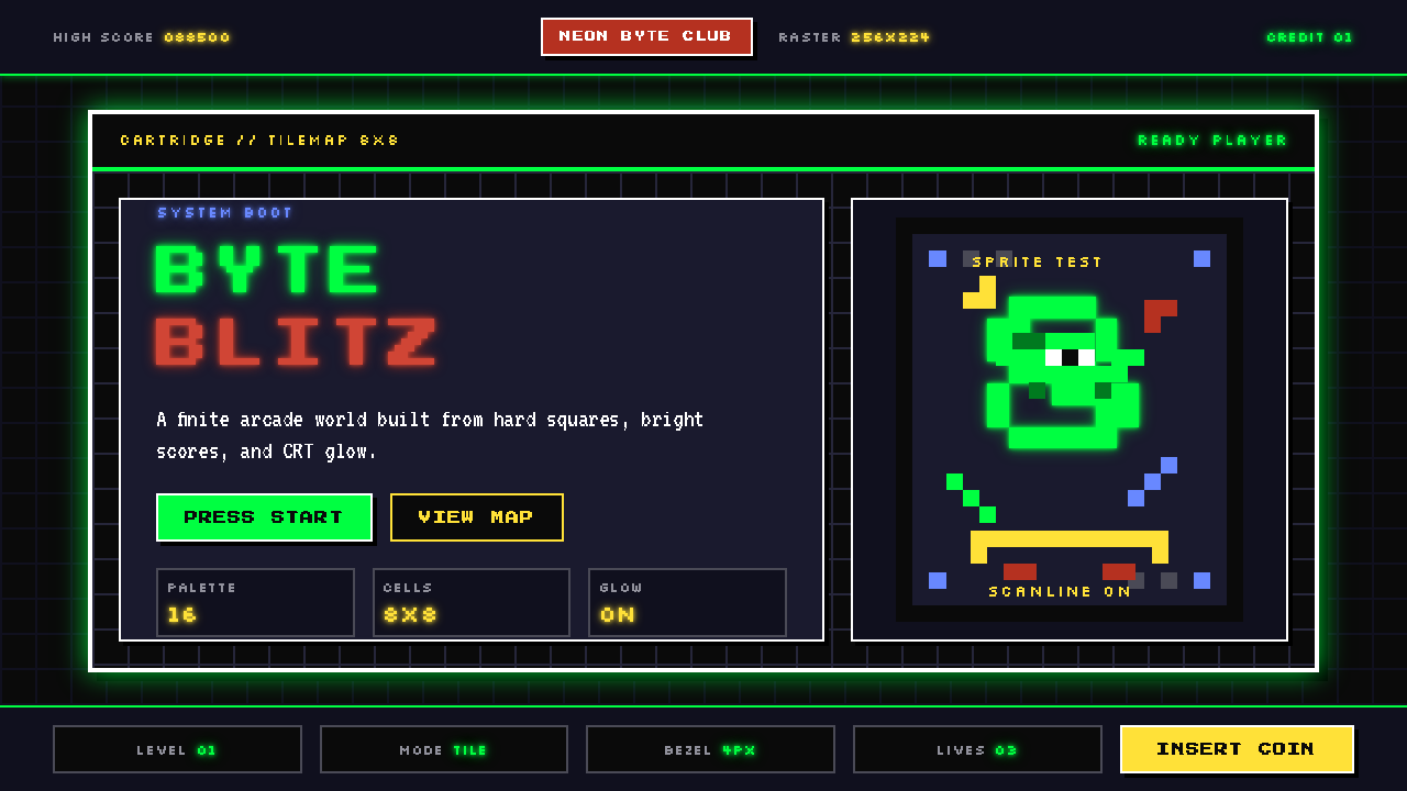 Pixel Art / 8-bit Retro design style — example
