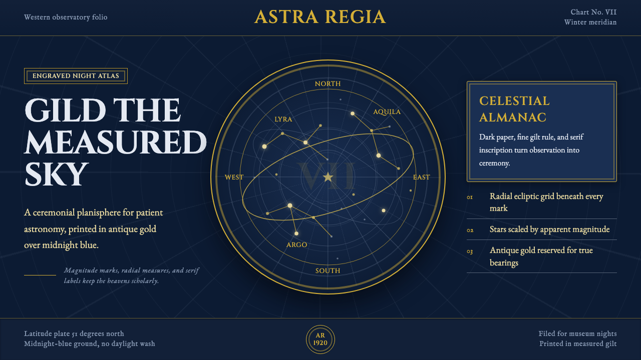 Vintage Star Chart design style — example