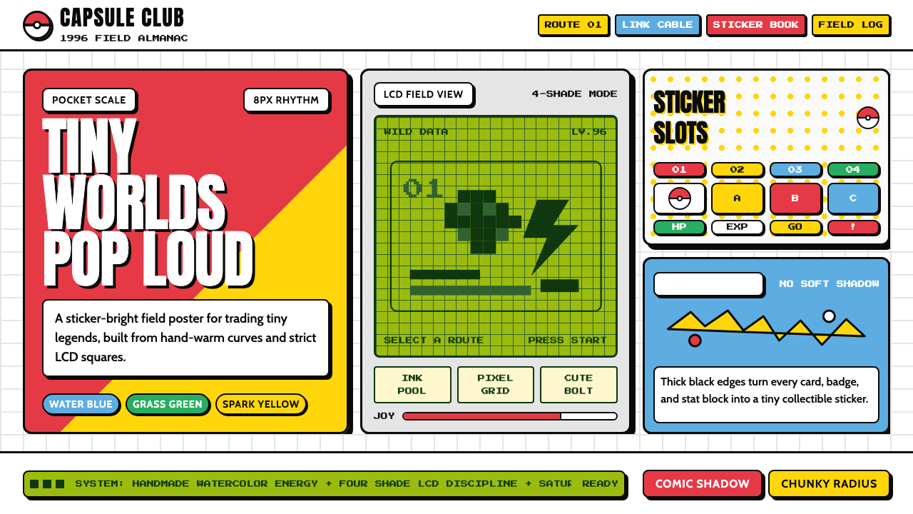 Pokémon Game Boy design style — example