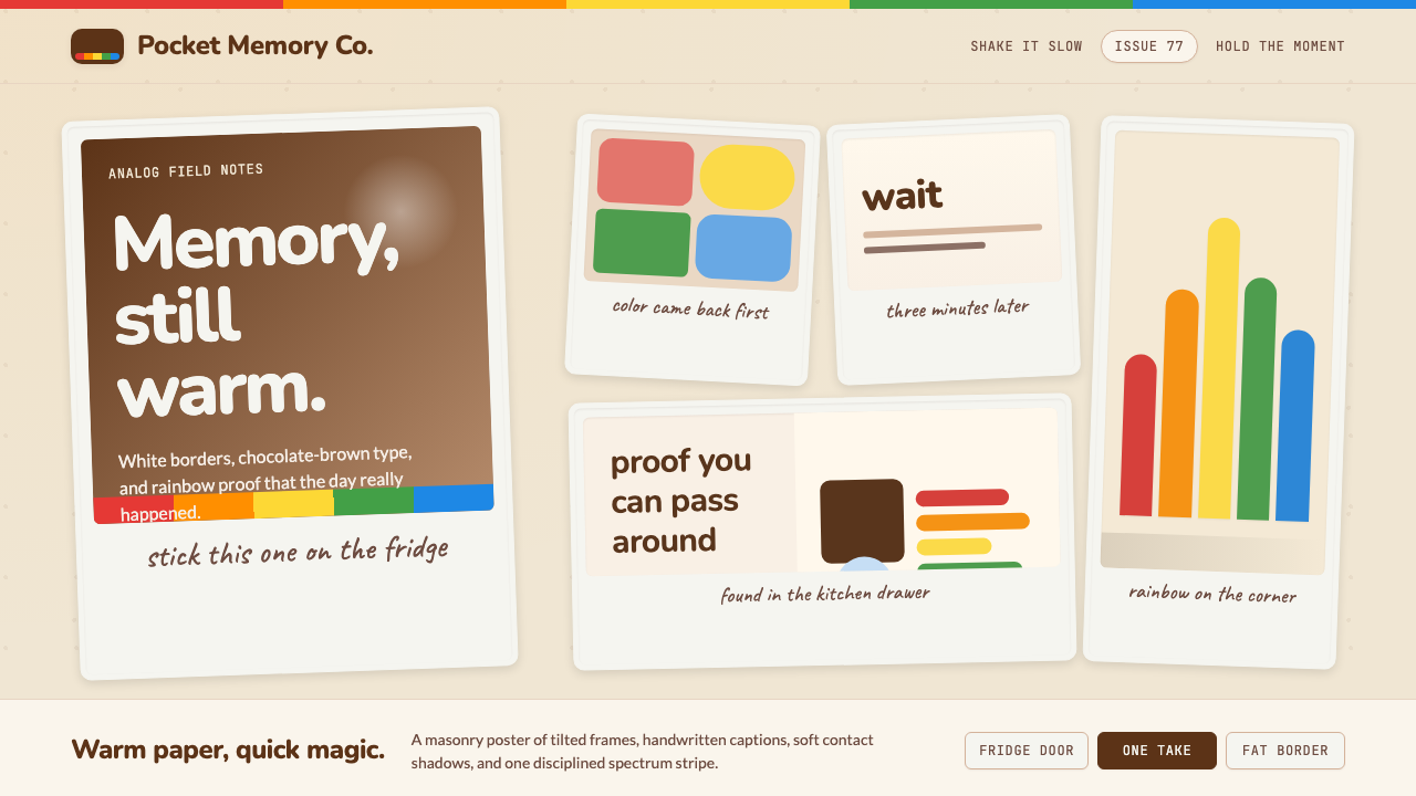 Polaroid Instant design style — example