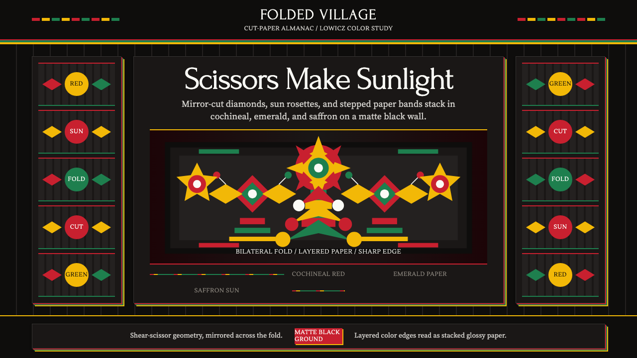 Polish Wycinanki (paper-cut folk art) design style — example