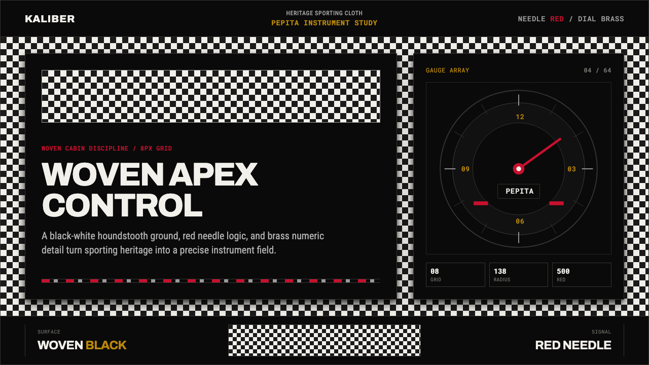 Porsche Pepita design style — example