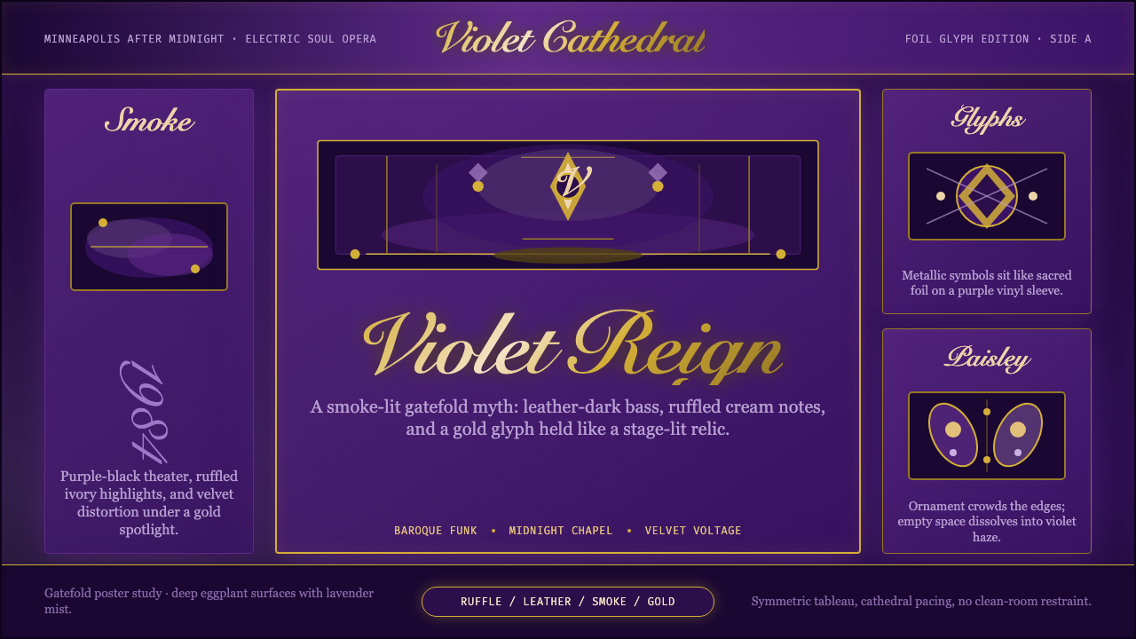 Prince — Purple Rain (1984) design style — example