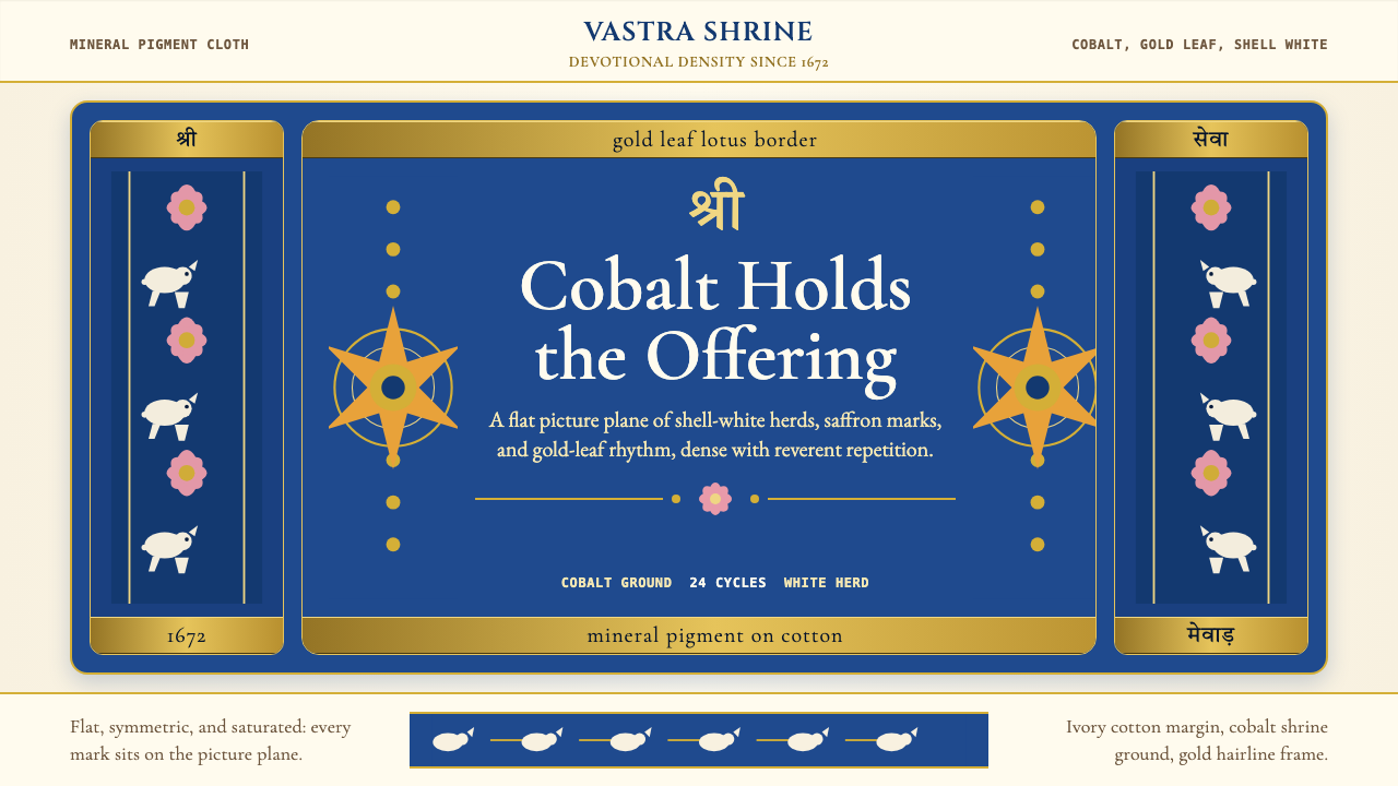 Rajasthani Pichwai (Nathdwara) design style — example