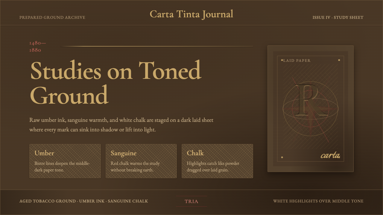 Raw Umber Sketchbook design style — example
