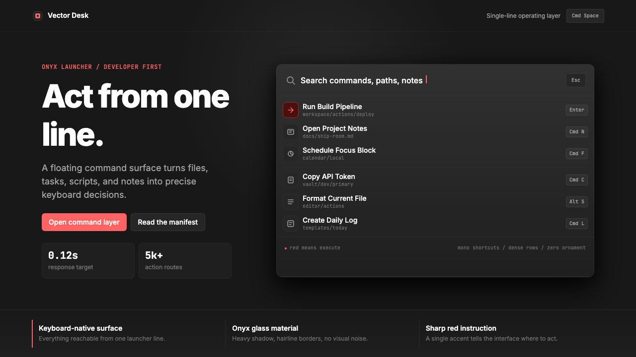Raycast Spotlight Launcher (2023) design style — example