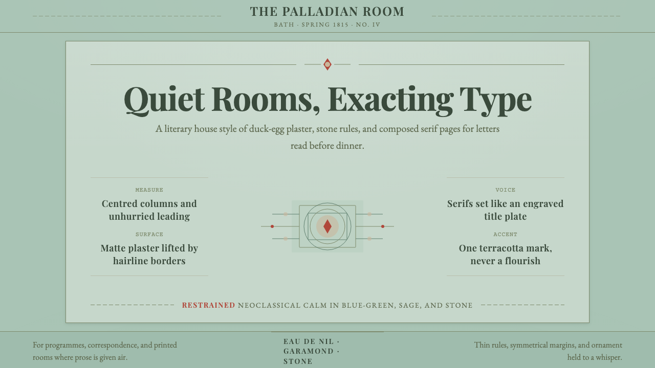 Regency England design style — example