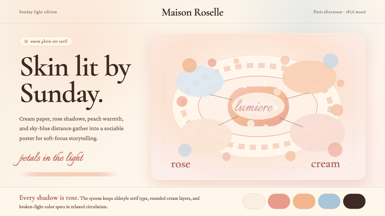 Renoir Impressionism design style — example