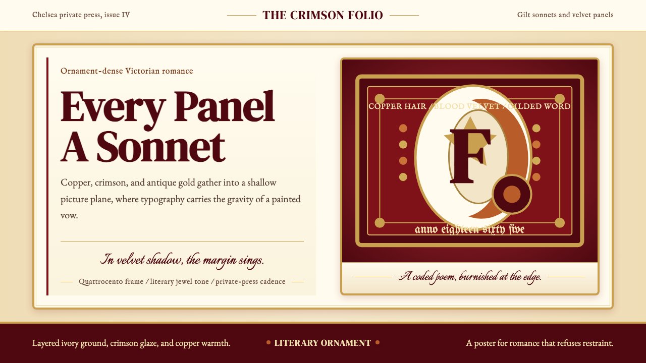 Rossetti — Pre-Raphaelite Stunner design style — example