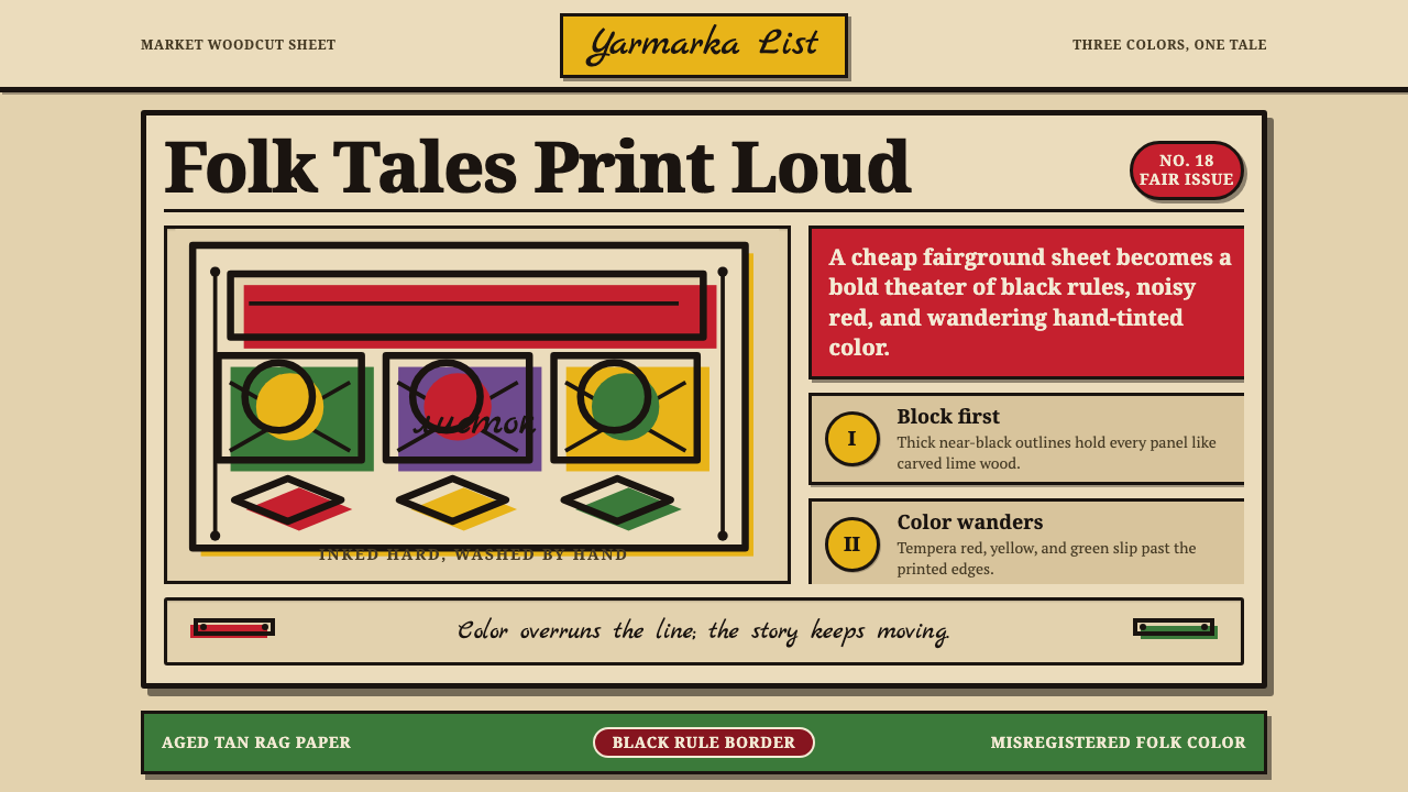 Russian Lubok design style — example