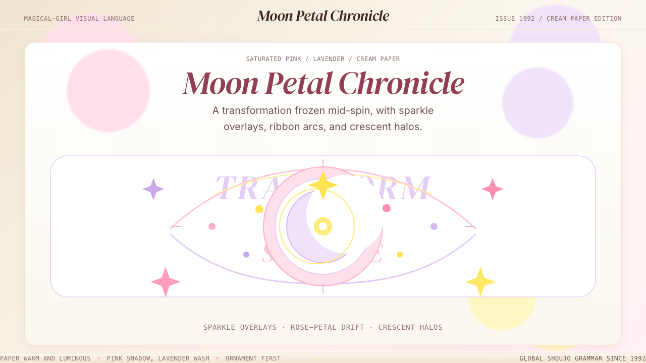 Sailor Moon Shoujo design style — example