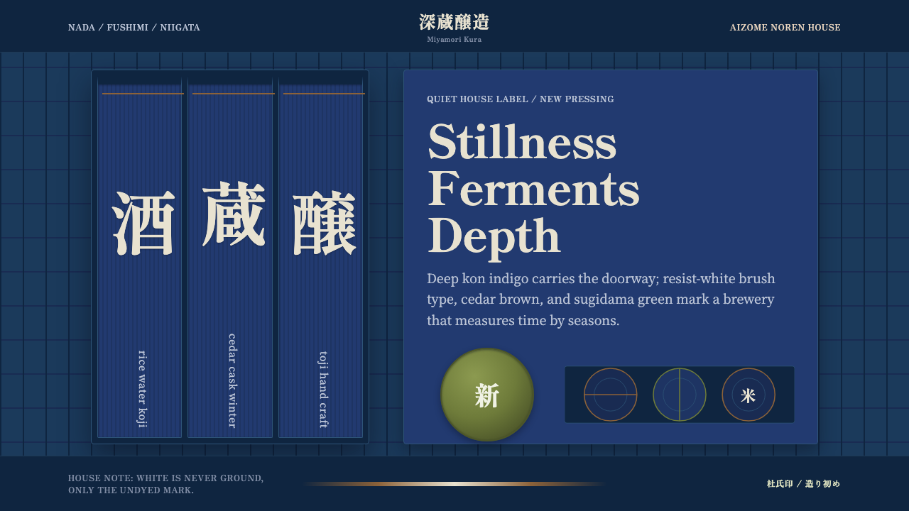 Sake Brewery Kura design style — example