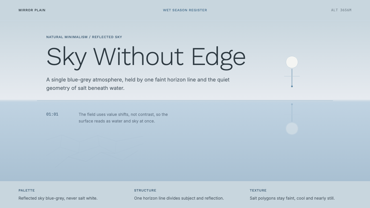 Salt Flat Uyuni design style — example