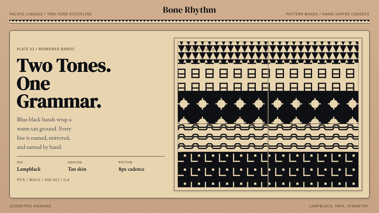 Samoan Tatau (Traditional Tattoo) design style — example