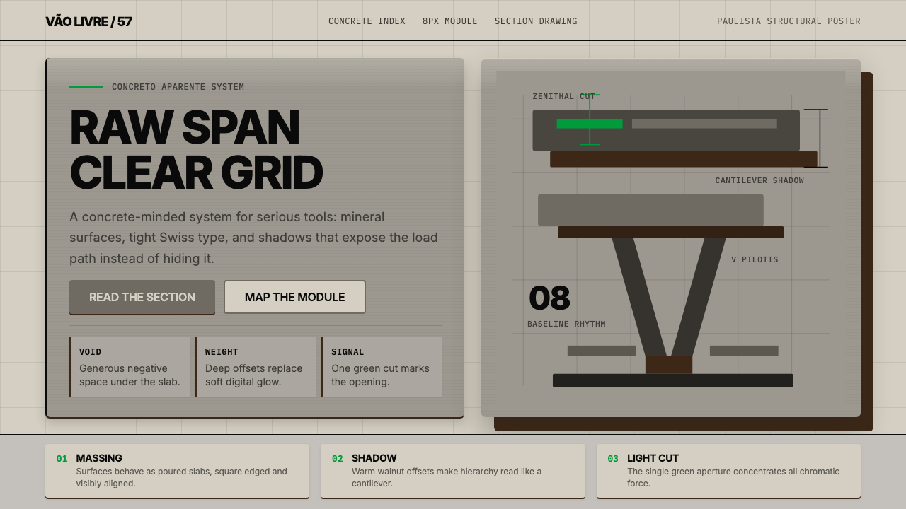Paulista Brutalism design style — example