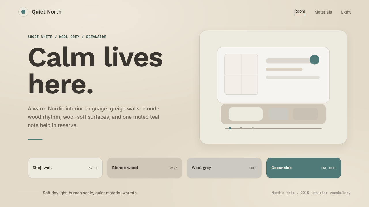 Scandinavian Hygge design style — example