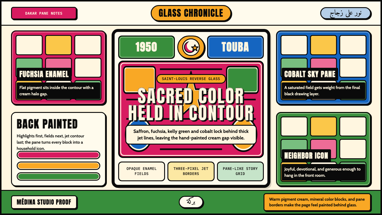 Senegalese Sous-Verre design style — example