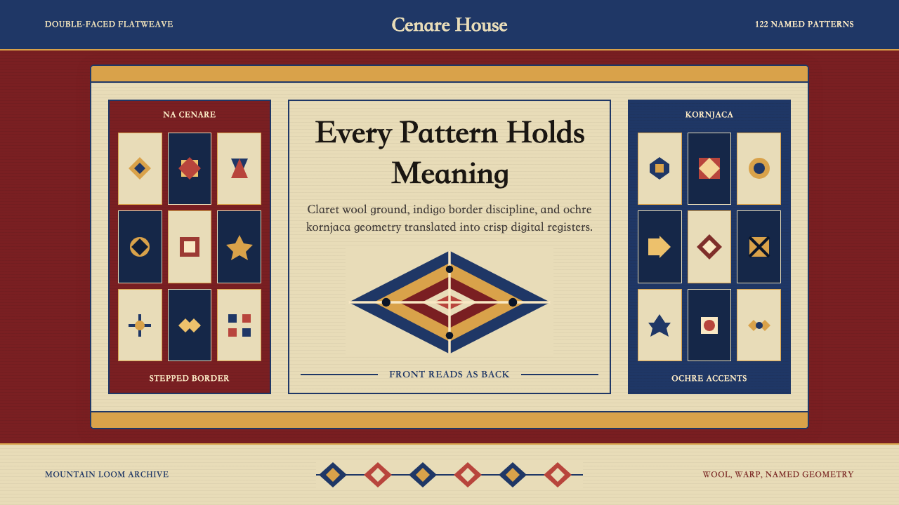 Serbian Pirot Kilim design style — example