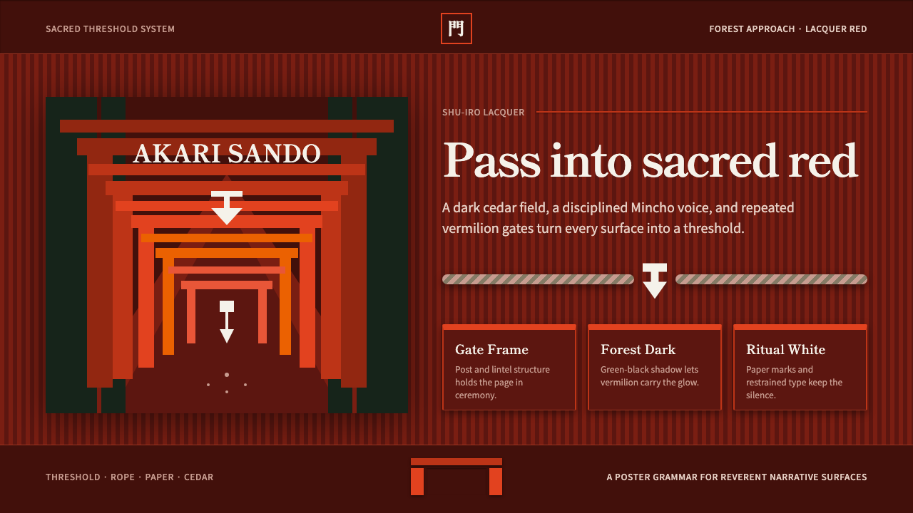 Shinto Torii design style — example