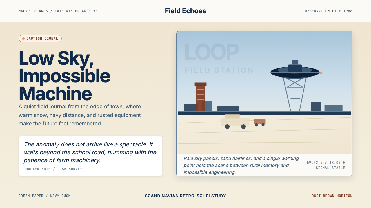 Simon Stålenhag — Tales from the Loop design style — example