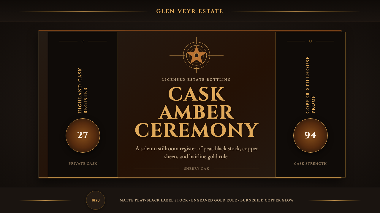 Single Malt Scotch design style