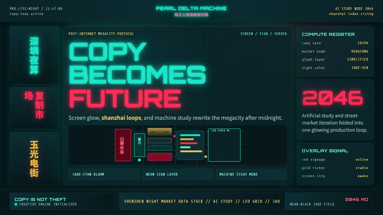 Sinofuturism design style