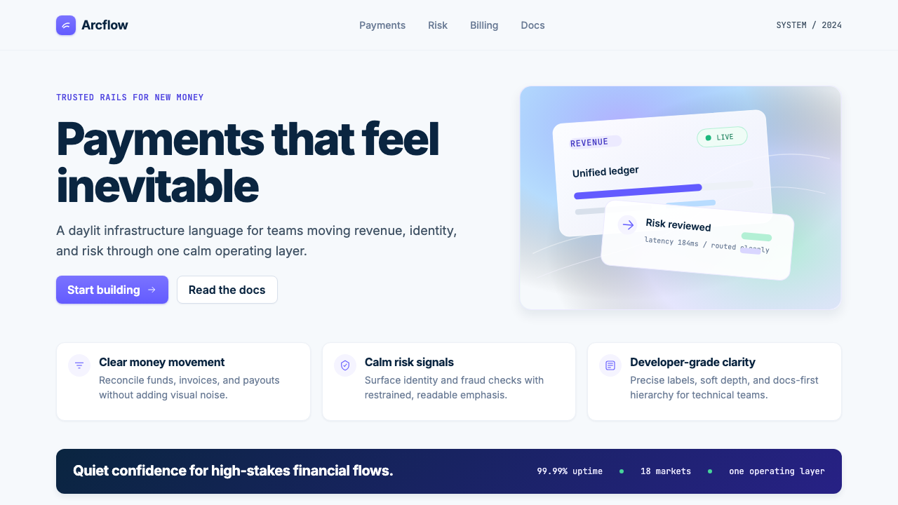 Stripe 2024 design style — example